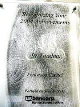 Recognition of Achievements - 2004